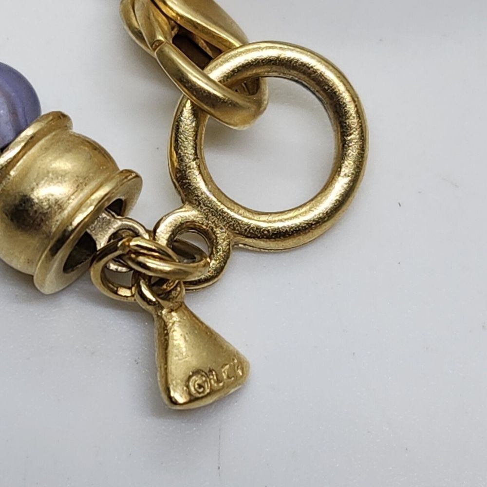 Liz Claiborne Gold and Purple Beaded Necklace…A beautiful accent to any attire! - Picture 7 of 7